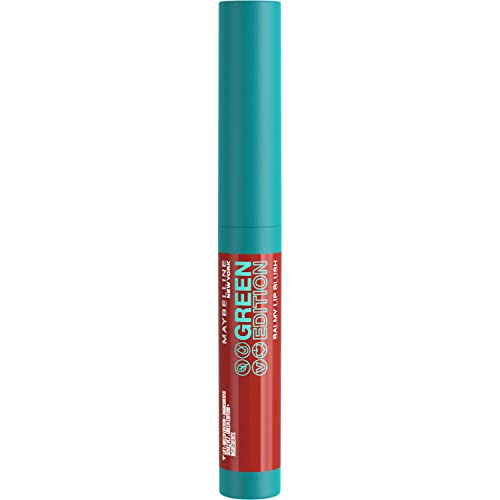 Maybelline Green Edition Balmy Lip Blush, Formulated With Mango Oil, Sandalwood, Brick Red, 1 Count
