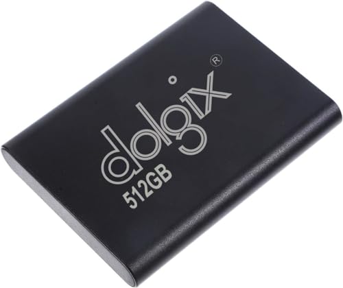Image of Dolgix 512GB SSD Gen-2 Mini Portable External SSD Ultra High Speed, USB-Type-C 3.2 & for Windows, MAC, Smart Phone, 3 Years Warranty, Made in India