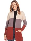 WADOS( Fall Cardigan Sweaters for Women, Medium, Brown - Lightweight, Cozy Cardigan with Long Sleeves - Open Front Sweater