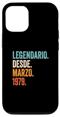 Carcasa para iPhone 15 Pro Legendario Desde Marzo 1979 años 45 aniversario cumpleaños