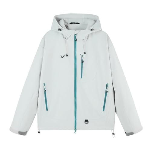 Chaqueta softshell para mujer con capucha ajustable impermeable y cortavientos 4