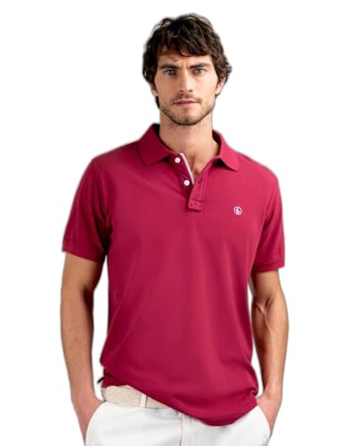 El Ganso Polo Piqué Garment Dyed Granate