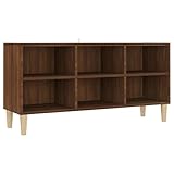 Este mueble de televisión clásico con cuatro patas de madera tiene un toque escandinavo. Con un diseño simple pero práctico, es un aporte perfecto para la decoración de tu hogar.