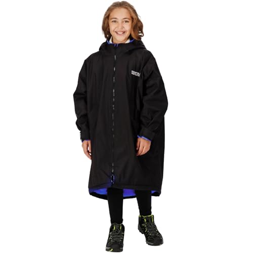 Regatta Kids Spirit Of Adventure Changing Robe - Black - 9-13 Yrs