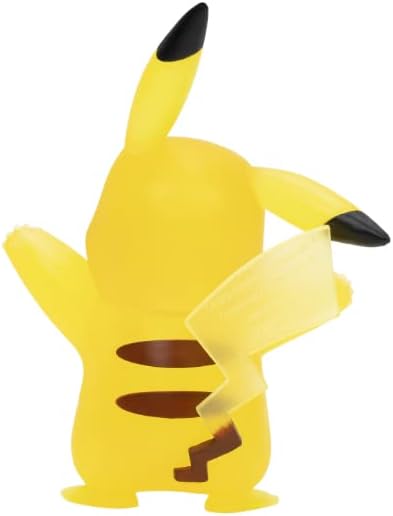 Miniatura 4 de Pokèmon Select Figura de batalla Pikachu de 3 pulgadas de material translúcido
