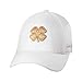 Black Clover Spring Luck Nugget S/M White Hat with Inca Gold HD Clover Patch