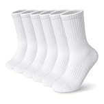 YSUY 3-Pack Ladies Ankle Socks for Sports & Leisure, Ladies Socks, Breathable White Cotton Liners Multipack for Women's Size 4-7, Slouch and Athletic Style for Girls & Women (3 Pack-White)