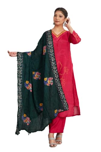 Indian Wedding Ethnic Rayon Cotton Print Festive Bridal Wear Scarf Shawl Soft Elegant Dupatta For Women (Only Dupatta)