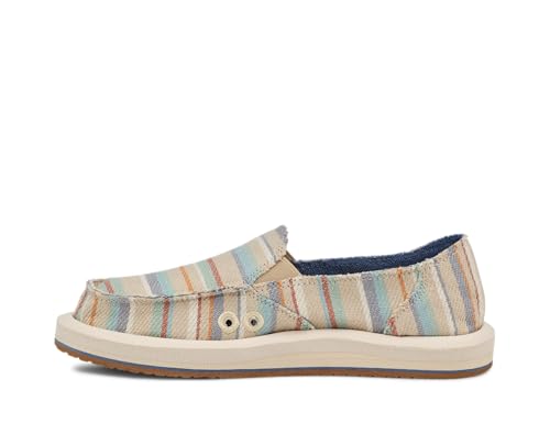 Image of Sanuk Womens Donna Soft Top Hemp Loafers | Womens Shoes | Slip On Shoes for Women | Women's Slip-on Loafers | Memory Foam Footbed