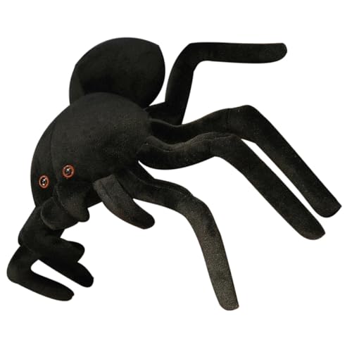 Peluche géante araignée noire 80 cm pour rassurer enfant peur du noir