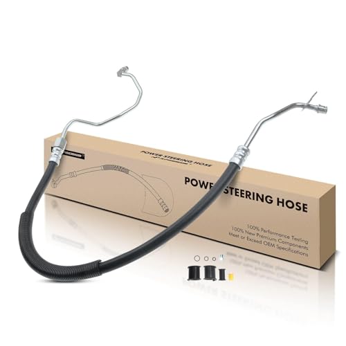 A-Premium Power Steering Pressure Line Hose Assembly Compatible with Ford F-150 2003 2004 2005 2006 2007 2008, V8 4.6L, with O-ring, Pump to Rack/Gear