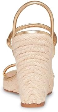 Steve Madden Women's Udell Heeled Sandal, Gold Leather, 8.5 | Image 4