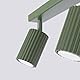 SOLLUX lighting Deckenlampe Deckenleuchte Deckenstrahler Aluminium 2 Flammig 30 x 6,5 x 16,5 cm Karbon Olivgrün
