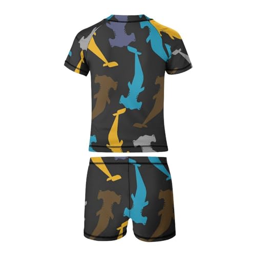 Hammerhead SharkChildren's Swimsuits Boys Two Piece Suit10-12Y（150cm）3