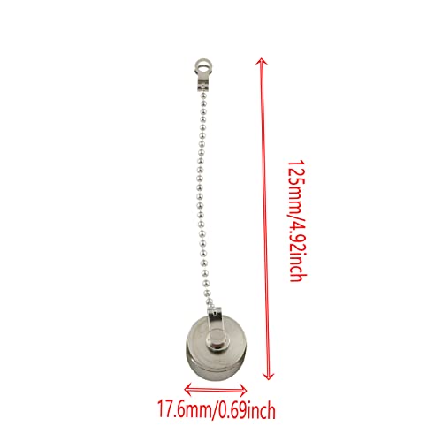 5pcs Tapas Protectores de Polvo de Latón con Cadena N Hembra y UHF SO-239 miniatura 4