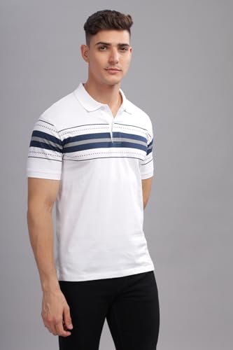 Image of ADRO Regular Fit Polo T-Shirt for Men| Printed Polo T-Shirt | Cotton Polo T Shirt