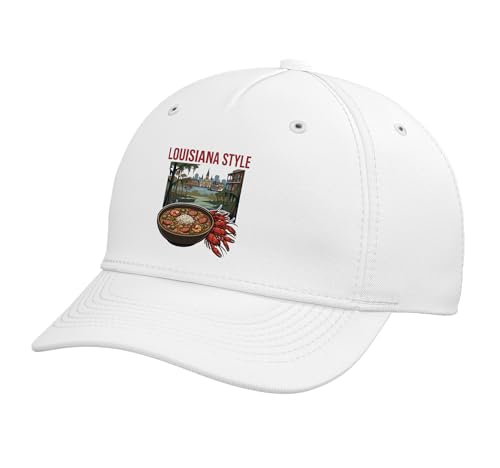 Louisiana Gumbo & Crawfish Boil Baseball Hat White