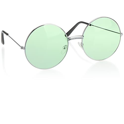 Chaks Futuristische Brille - Silber Mit Getönten Gläsern Für Festival & Karneval