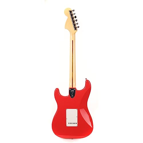 Fender Made in Japan International Color Stratocaster RW Morocco Red Limited Edition guitare électrique avec housse - Les Beatles, Paul McCartney, John Lennon, RIngo Starr, George Harrison Fender Made in Japan International Color Stratocaster RW Morocco Red Limited Edition guitare électrique avec housse – Image 4