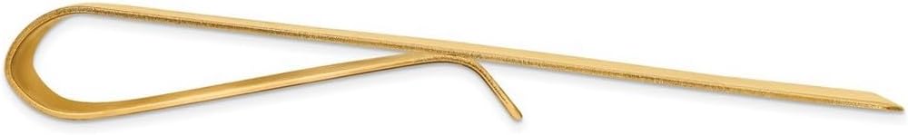 JewelryWeb 14k Yellow Gold Solid Polished Money Clip 52x20mm Wide Money Clip for Men