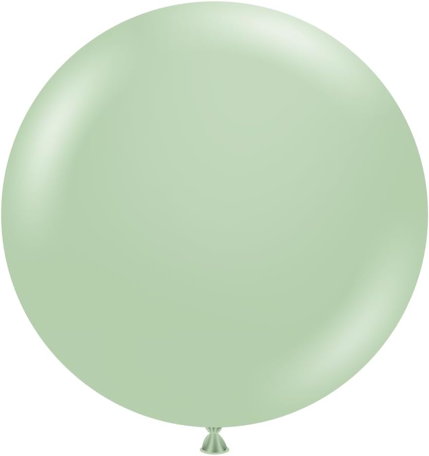TUF-TEX | 100 Balloons Meadow Pearl Eucalyptus 11 Inch | Ready to Inflate with Air, Helium or Fill with Water | Decorate your Birthday, Graduations, Events or Weddings | Biodegradable Latex