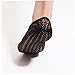 TOSSPER 3 Pair Women No Show Socks Cross-strap Fishnet Short Socks Fashion Black Mesh Short Sock Invisible Boat Socks