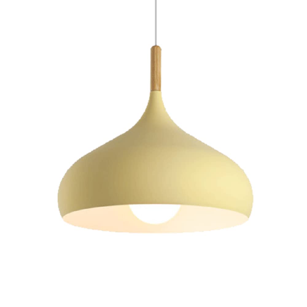 Suspension style français jaune pour illuminer chaleureusement votre salle à manger