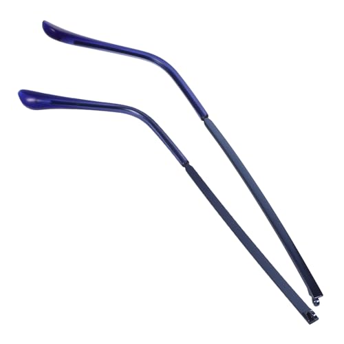 TOBBOMEY 1Par Repuestos Patillas Gafas de Metal para Reparación y Reemplazo Accesorios para Anteojos y Gafas de Sol Diseño Ergonómico y Resistente Incluye Patillas Antideslizantes Color Azul