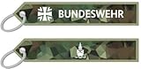 Ca. 16 cm x 3 cm Limox Schlüsselanhänger Bundeswehr Marine Camouflage 160 x 30 mm