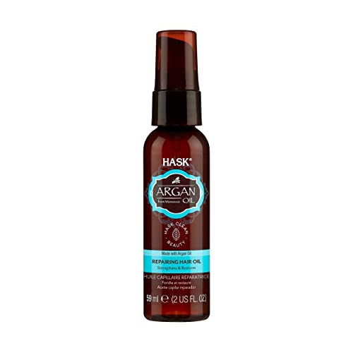 HASK Argan Oil Hair Oil for shine and frizz control repairing for all hair types, colour safe, and cruelty-free -1 59mL Bottle (Pack of 2) - Image 2
