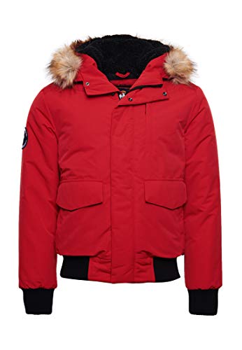 Superdry Men's Everest Bomber Parka Not Applicable, High Risk Red, X-Large