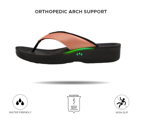 Image of AEROTHOTIC Comfortable Arch Support Flip Flops for Women Orthotic Sandals