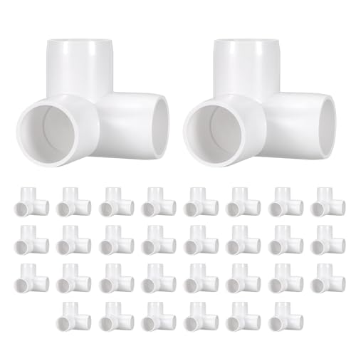 DTGN 32 Pcs Coude PVC 1/2" Raccord 3-Voies Tuyauterie