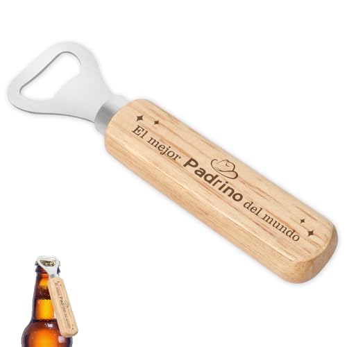 Presentes padrinhos Natal abre-garrafas de bambu presente para padrinho de batismo aniversário Natal horras amigo invisível reforma dia dos namorados dia do pai cerveja presente o padrinho batismo