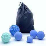Massage Ball Set for Physical Therapy, Myofascial Trigger Point Release Exercise, Deep Tissue Muscle