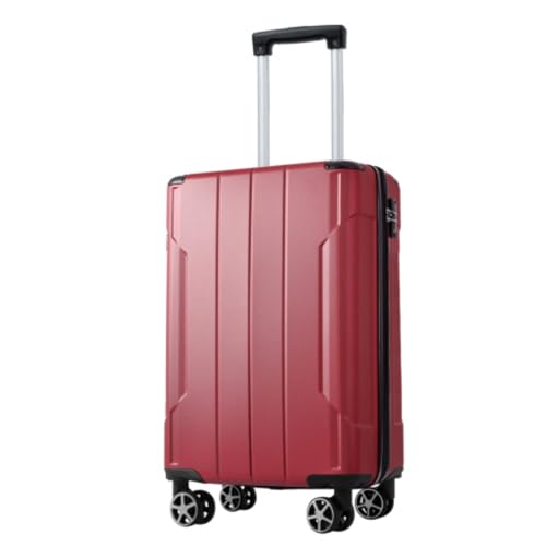 Luggage Set 2 Pieces, Carry-on Luggage, Hard Shell ABS, Lightweight Expandable (28 Inches Only) Dual Wheel Suitcase, Zipper Compartment, TSA Lock, Set of 2 (20/28), Red2