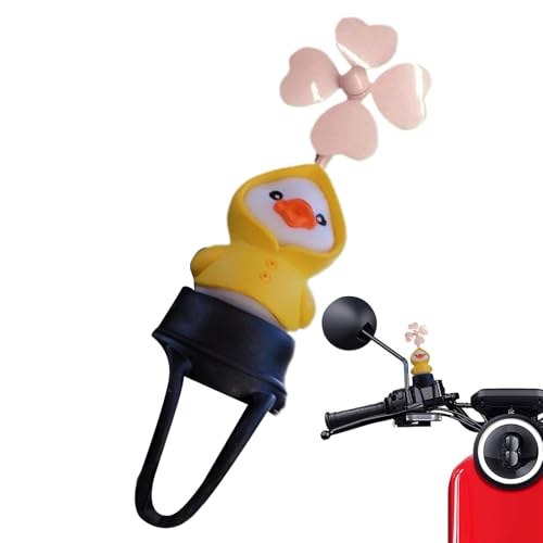 Bicycles Dashboard Decor with Windmill   Handlebar Spinner, Whimsical Wind Powered Decor | Outdoor Ornament for Motorcycle, Bike, Kids, Friends Birthdays, Holidays, UV Resistant, Easy Clip