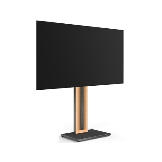 FITUEYES Design TV Ständer aus Buchenholz TV Stand für 32-65 Zoll Fernseher TV Standfuss drehbar höhenverstellbar Zen Serie