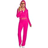 Amscan Hot Pink Couture Cutie Outfit Set - Medium (6-8) - Vibrant Polyester, Head-Turning Style & Comfort, Ideal for Parties & Events