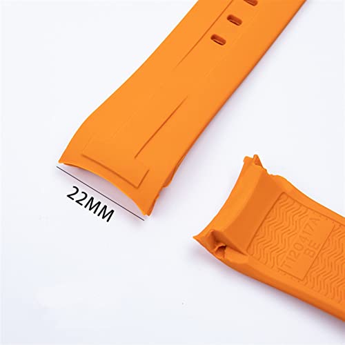 TRDYBSK Pulseira de relógio de silicone macio de 22 mm para pulseira Tissot para T120 Seastar T12041