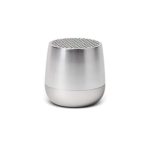 Lexon Mini Enceinte Bluetooth Portable MINO+, Micro Mains-Libre et déclencheur Selfie, Rechargeable sans Fil pour PC et Smartphone - Aluminium