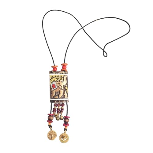 Image of AAKRITI ART CREATIONS Handcrafted Tribal & Brass Necklace Collection | Floral, Leaf & Elephant-Inspired Artisan Jewelry | Dhokra, Glass & Ethnic Statement Necklaces for Women