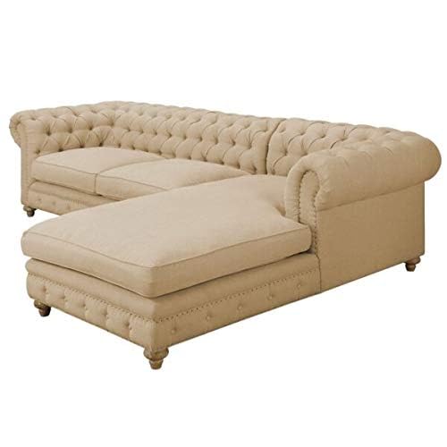 Image of Modern Velvet L Shape sectional Sofa with Chaise Lounge L Shape Sofa for Living Room Bedroom Hall Office