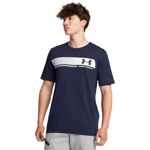 T-Shirt Under Armour Left Chest Stripe vêtement sport homme manches courtes