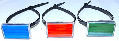 25 Schilderhalter 2,00€/Stück für Rohre und technische Anlagen mit blauem Hintergrund