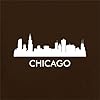 City Silhouettes Chicago - Mens T-Shirt - Chocolate - Small #1