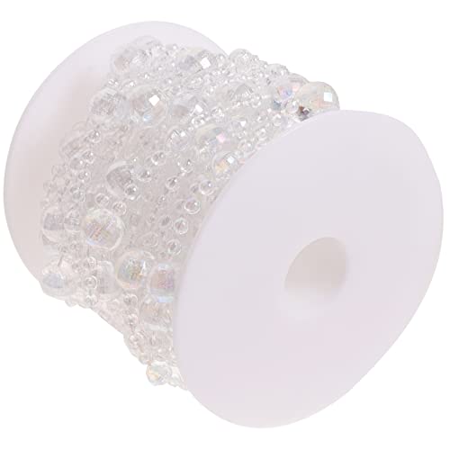 SEWACC Guirnalda de Cadena de Cuentas Artificiales Decoración para Fiesta de Boda Suministros para Fiestas Manualidades DIY 1 Rollo Estilo 1 Cover