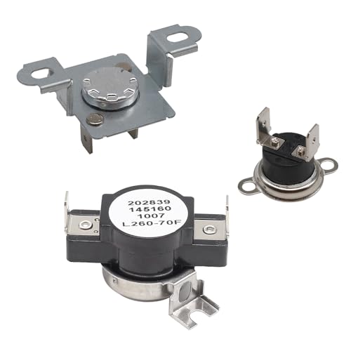 137032600 134120900 Thermal Limiter 3204267 High Limit Thermostat Compatible With Frigidaire & Kenmore Dryers CFLE1011MW0 Replaces 3205659 1489053 AP4368739