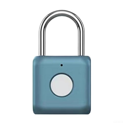 Smart Lock impermeabile per impronte digitali con accesso senza chiave e allarme antifurto per esigenze di sicurezza personali e professionali (blu)