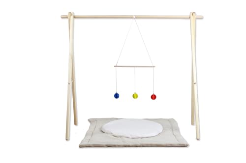 Wooden baby gym, Wooden Montessori mobile holder, baby gym frame, baby gym, mobile gym, activity gym, play gym
